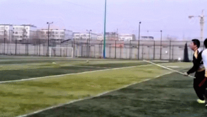 足球场上:无对抗能力可行吗?