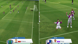 足球比赛时不会射门吗