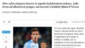 克洛泽当过足球先生吗