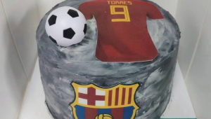 竹子造型足球蛋糕，男生会喜欢吗