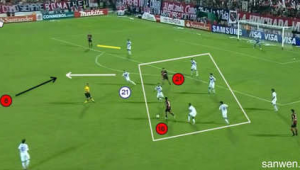 足球防守时 究竟是先碰到球还是先碰到人？