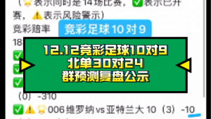 12.12能买足球竞彩吗？这背后的答案和玩法全揭秘